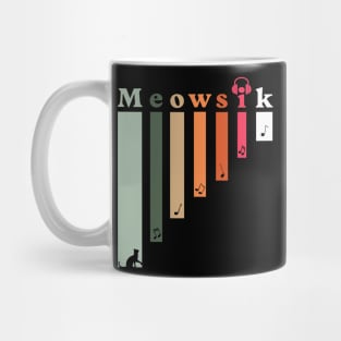 Retro Meowsik-Cat and Music lovers- Mug